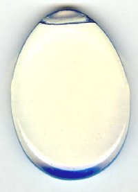 1 37x28x6mm Flat Tear Drop Sea Opal